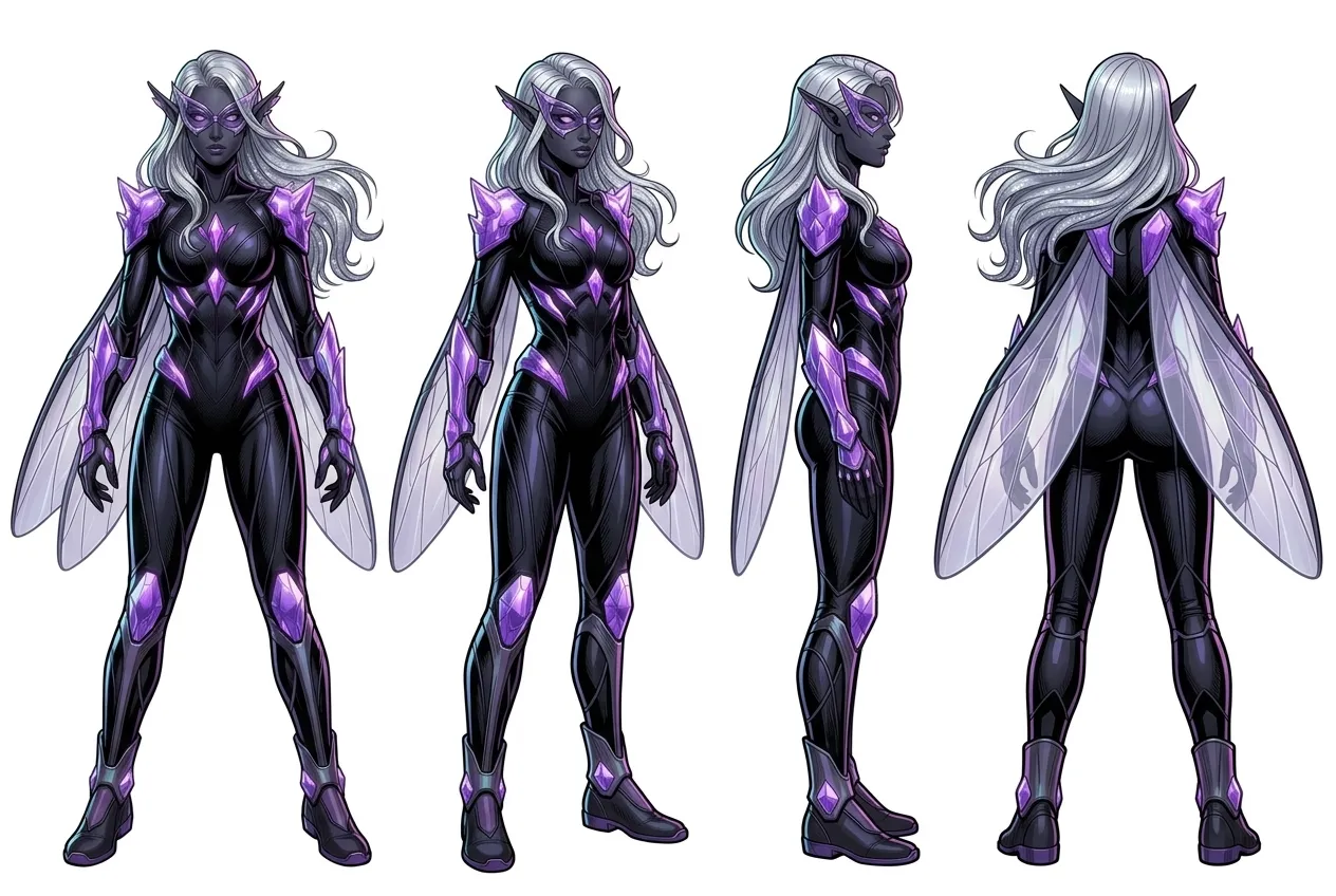 Chrysalia Voidgem turnaround sheet, 3:2